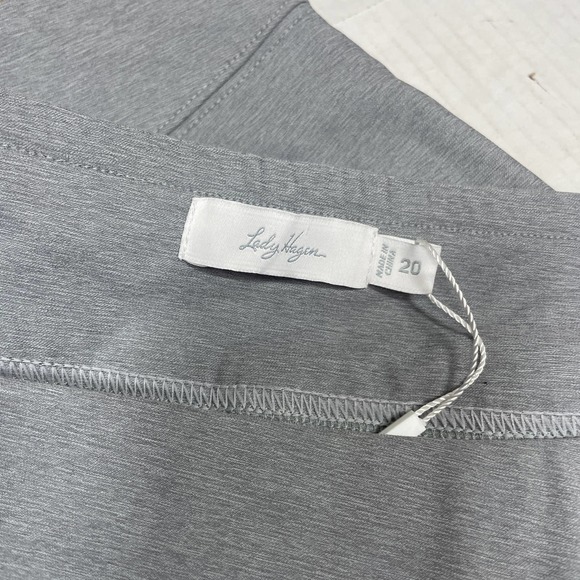 Lady Hagen Tummy Control Heather Gray‎ Skort Skirt Plus Size 20 - Picture 5 of 5